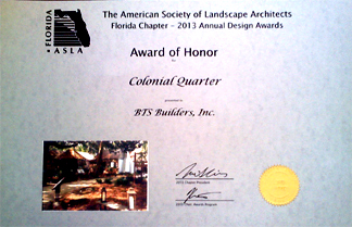 Design Award Colonial Quarter